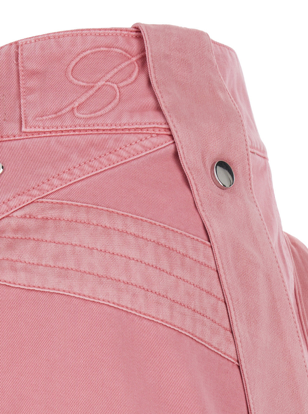 Blumarine Women Pink Medium Waist Miniskirt In Cotton Woman - 3