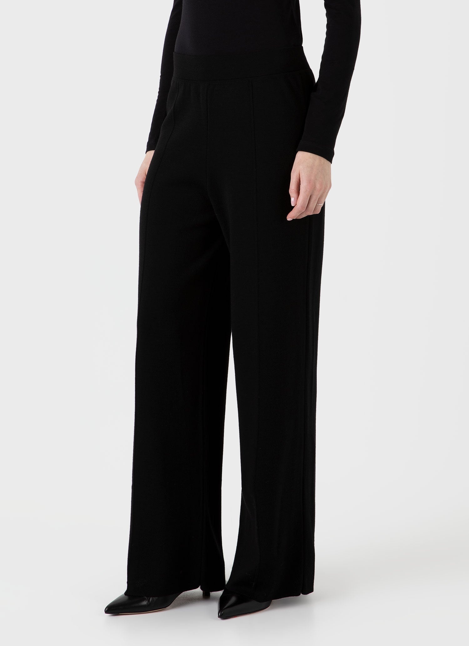 Merino Milano Knit Trouser - 2