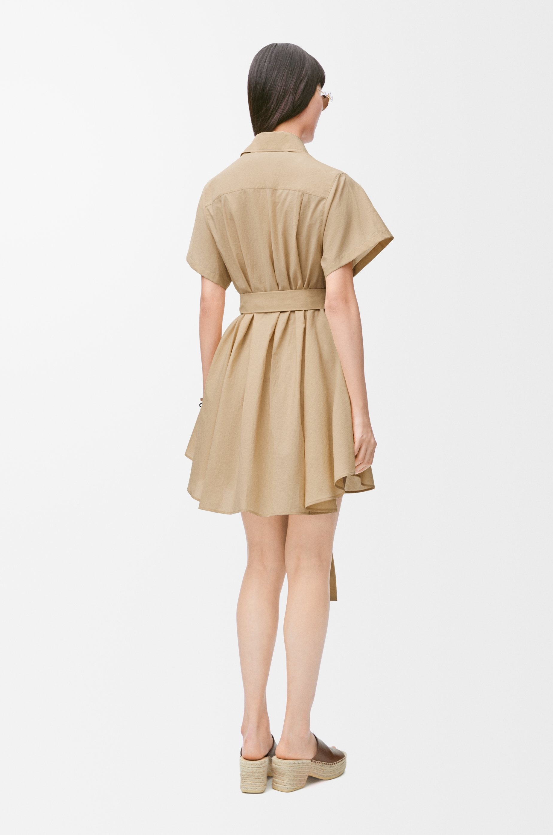 Shirt dress in cotton blend - 4