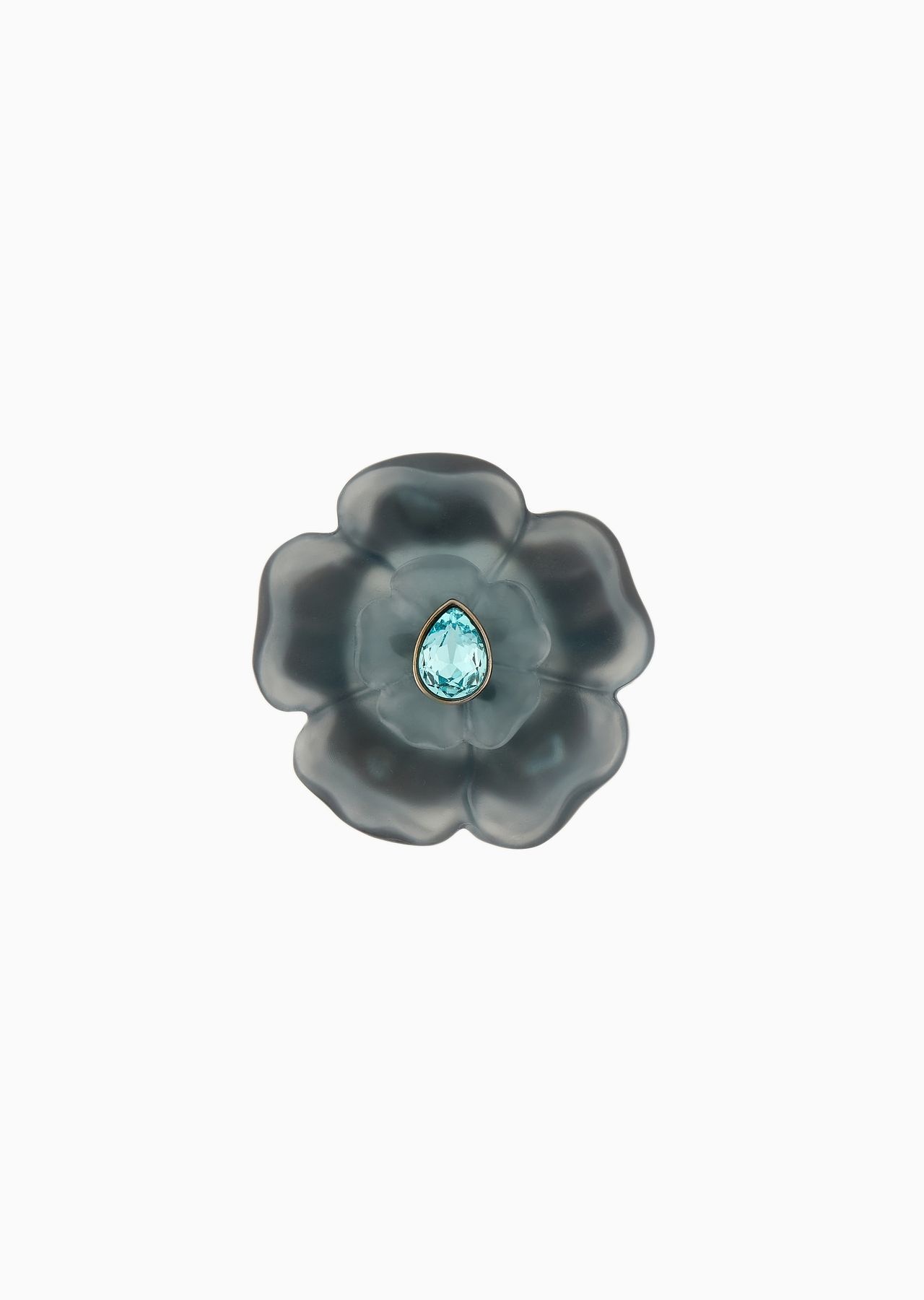 Resin flower brooch - 1