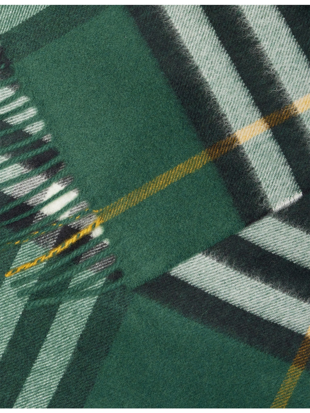 Giant Check Cashmere Scarf - 2