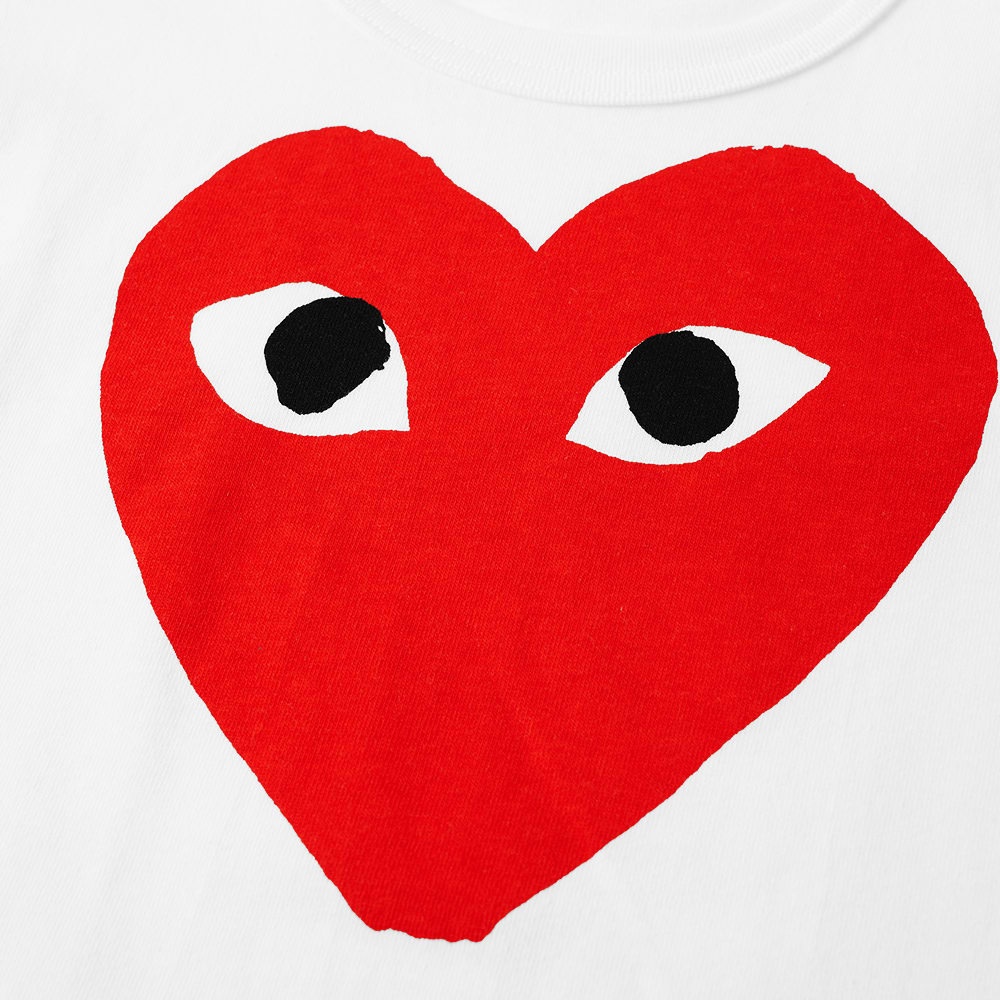 Comme des Garcons Play Kids Red Heart Logo Tee - 3