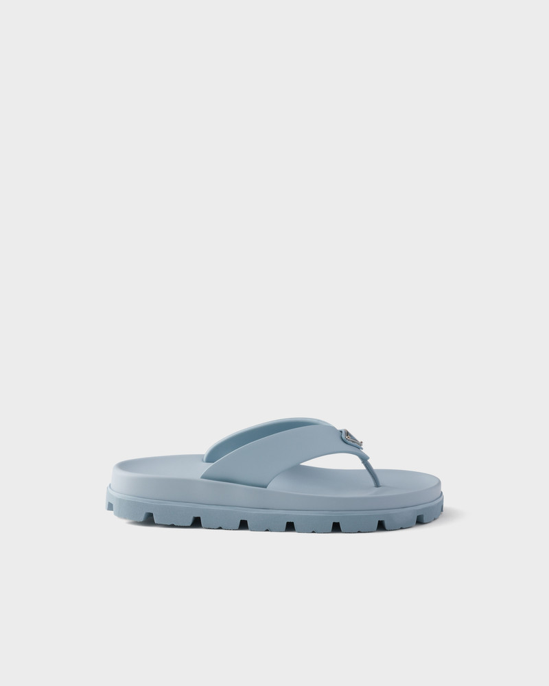 Prada Rubber thong sandals outlook