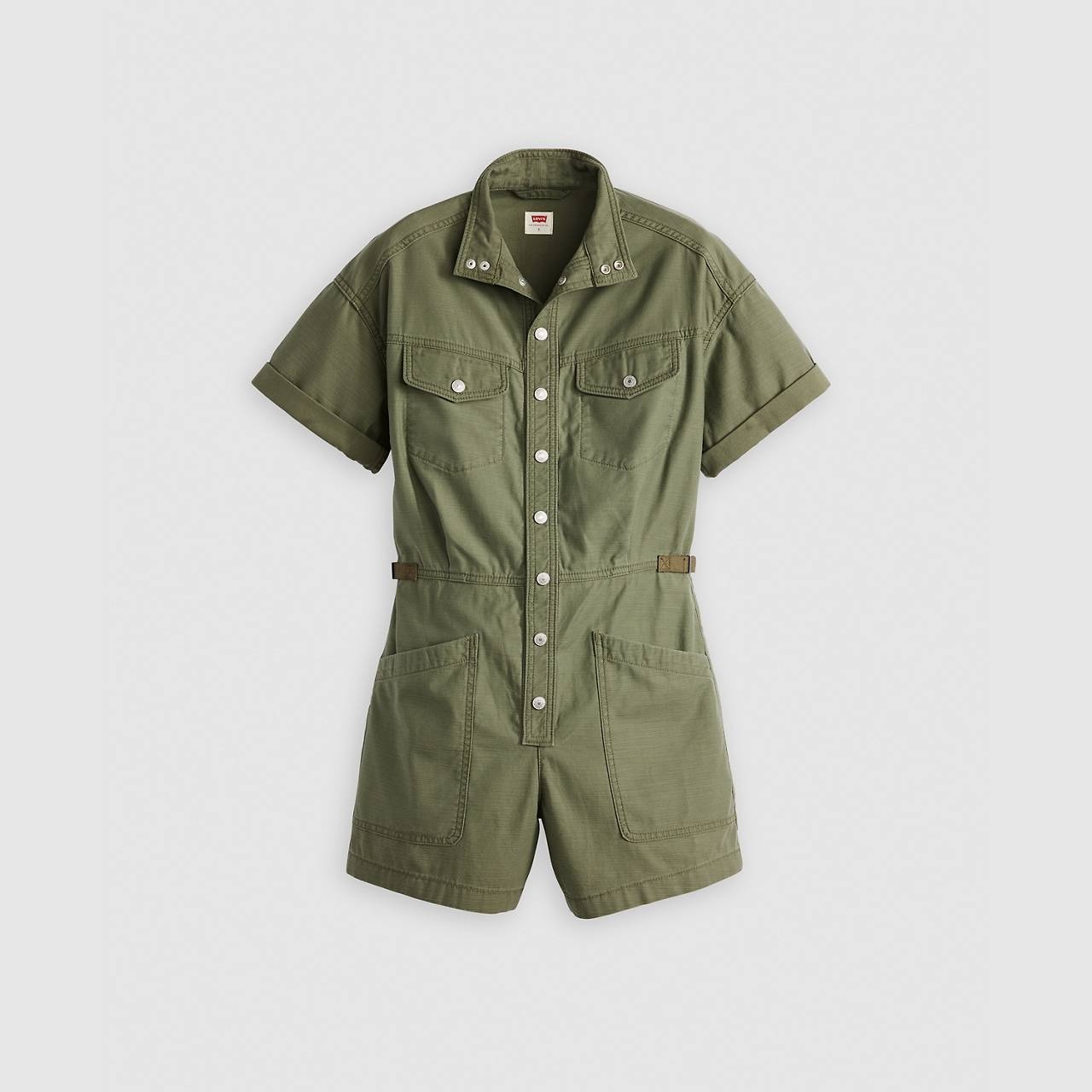 SHORT SLEEVE SURPLUS ROMPER - 1