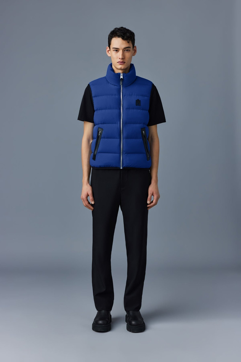 MACKAGE FISHER Agile-360 stretch light down vest with stand collar outlook