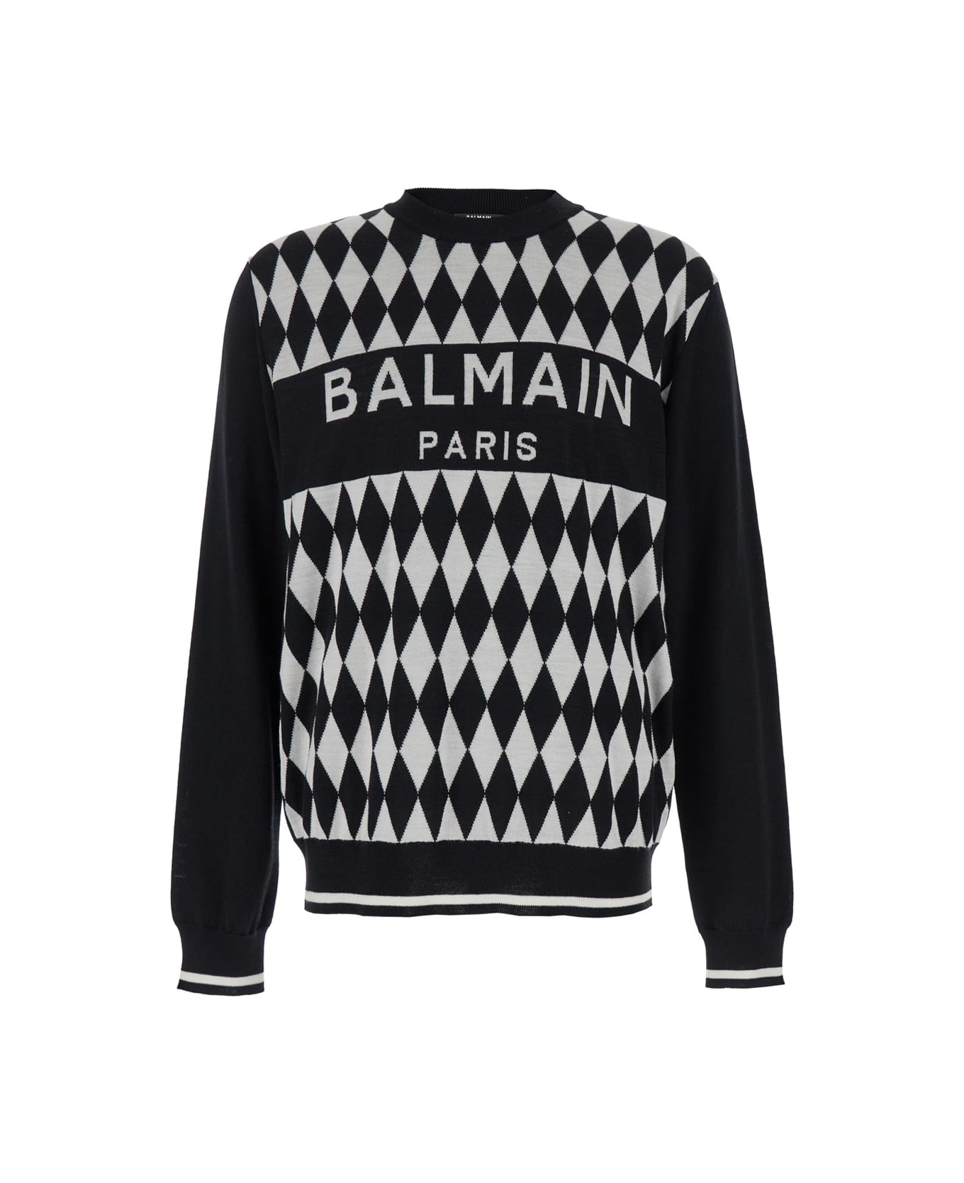 Diamond Logo Jacquard Sweater - 1