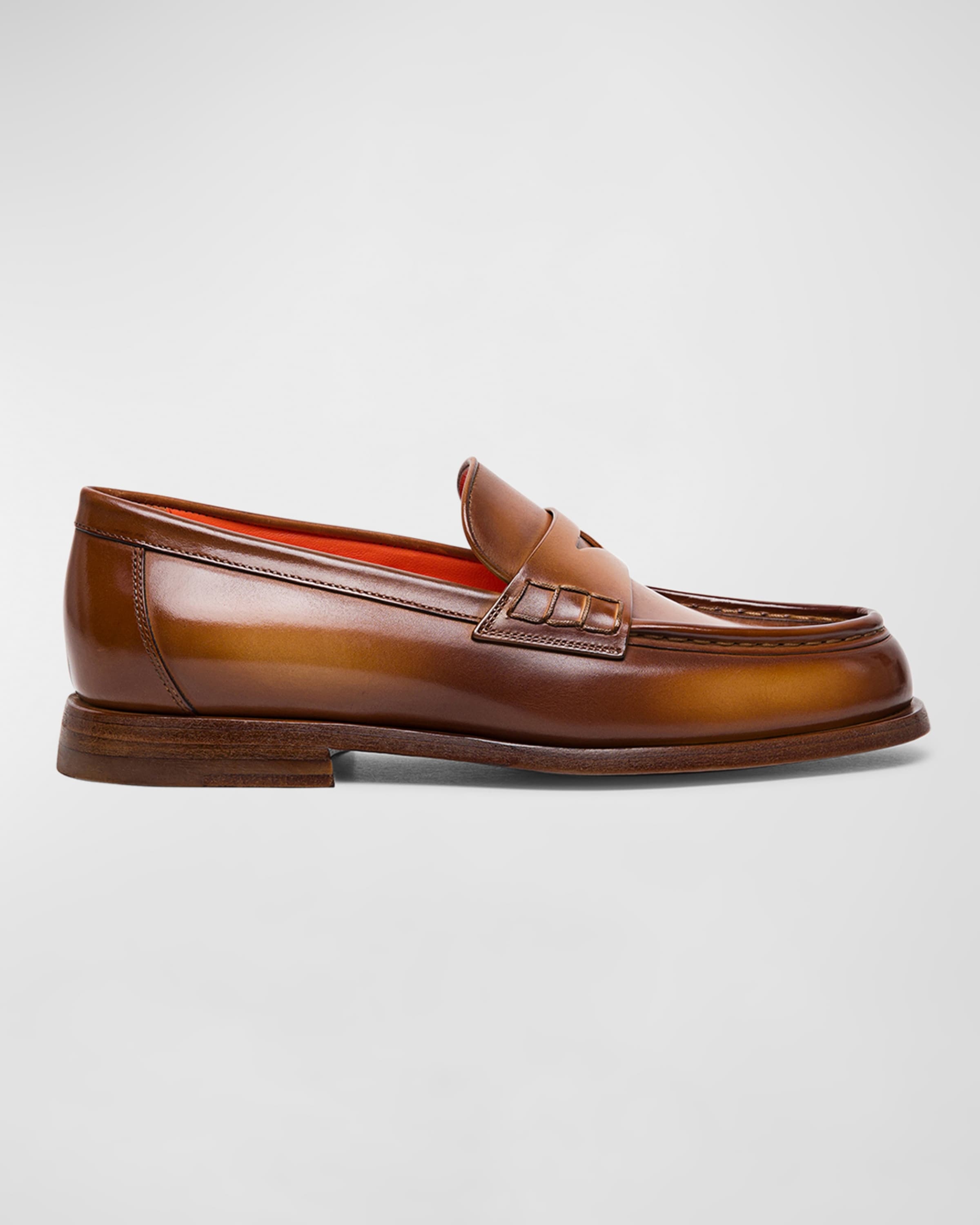 Airglow Classic Leather Penny Loafers - 1