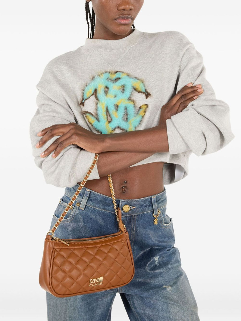 Roberto Cavalli chain quilted shoulder bag outlook