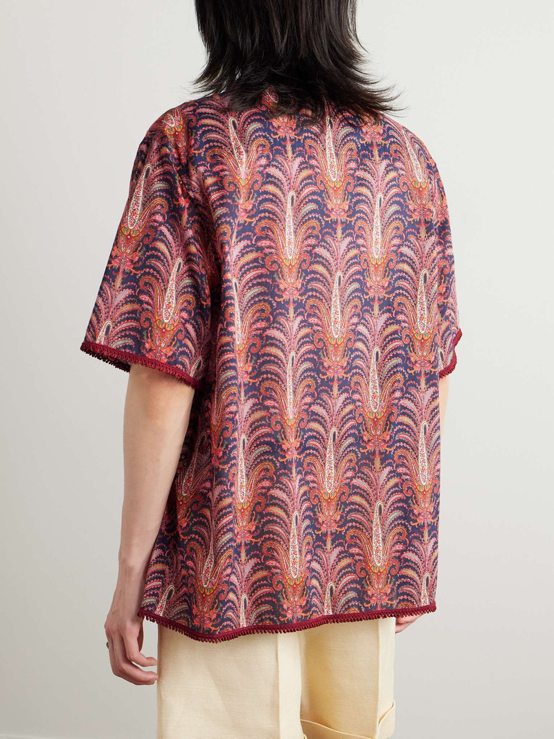 Camp-Collar Paisley-Print Cotton-Voile Shirt 3