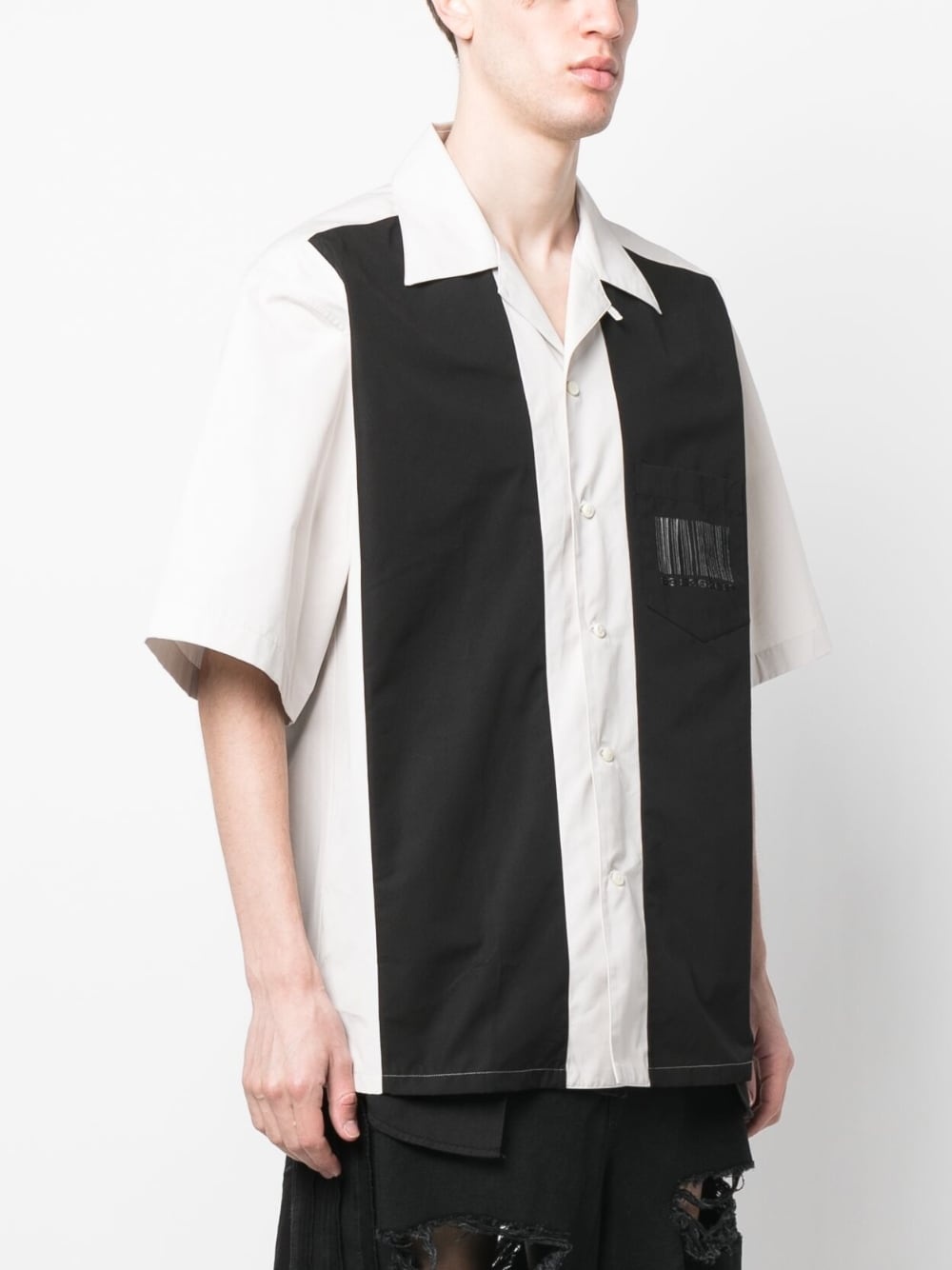 two-tone bowling shirt - 3