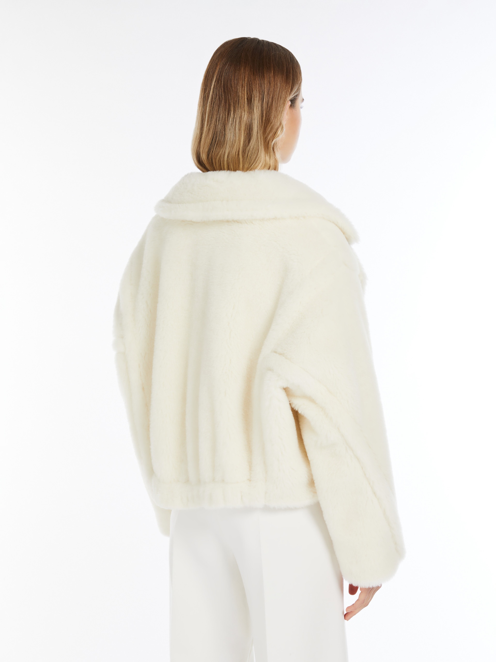 Max Mara OGGERI Cropped Teddy Bear Icon Coat in alpaca and
