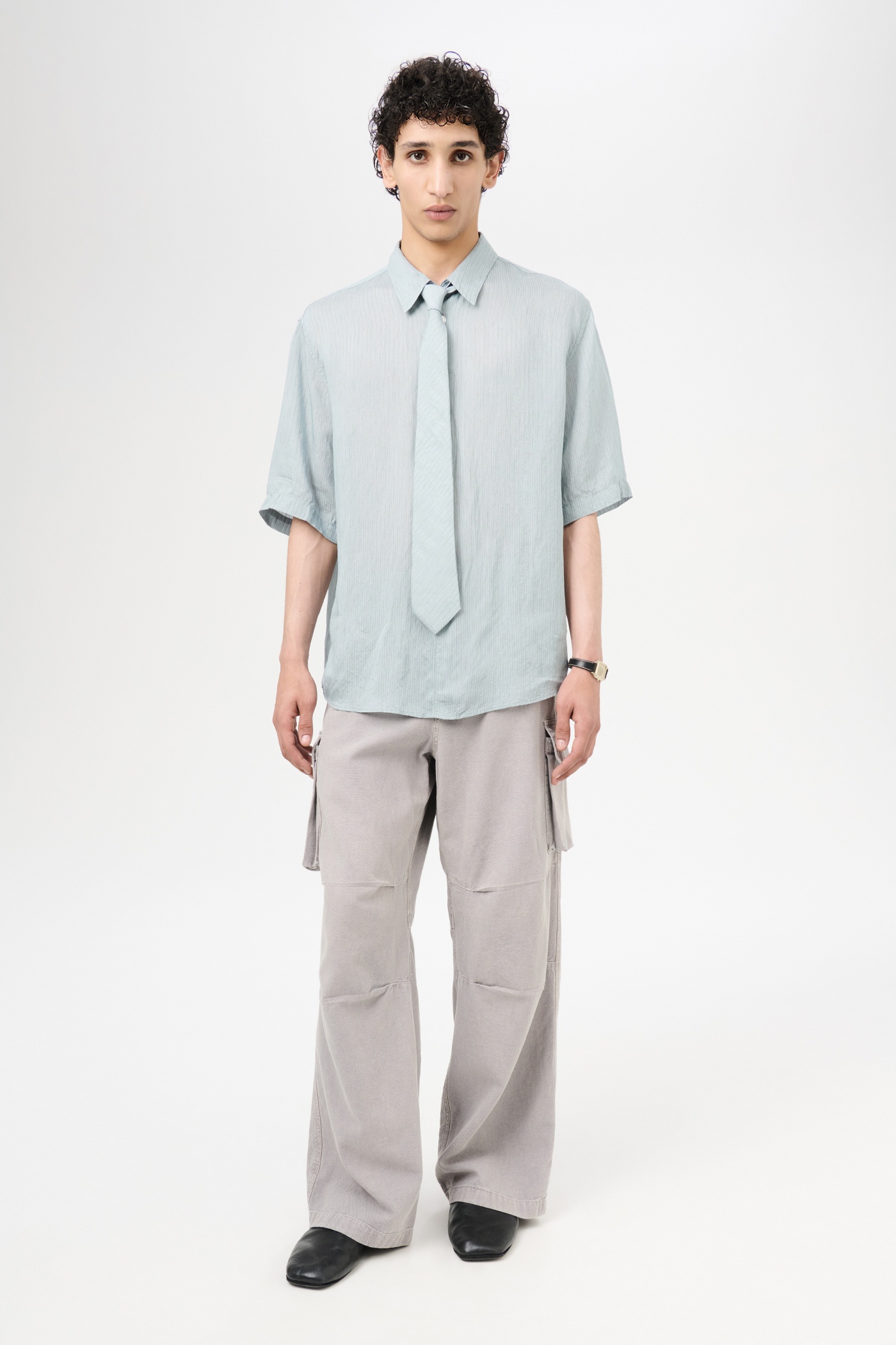 Beyond Shirt Shortsleeve Geo Stripe Ceremonial Viscose - 2