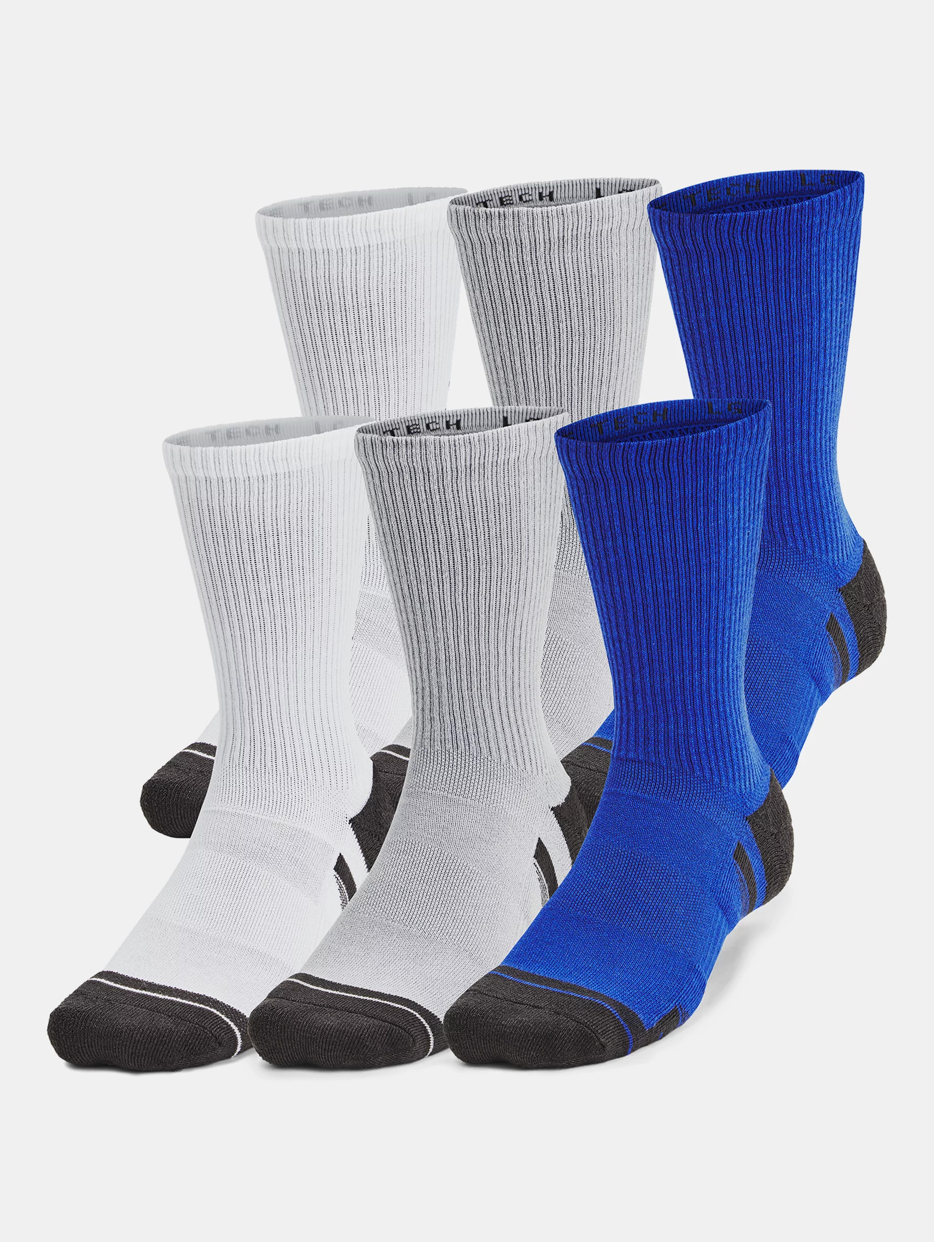 Unisex UA Performance Tech 6-Pack Crew Socks - 3