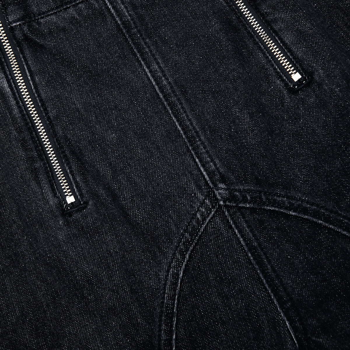 Black Stitch Detail Jeans - 6