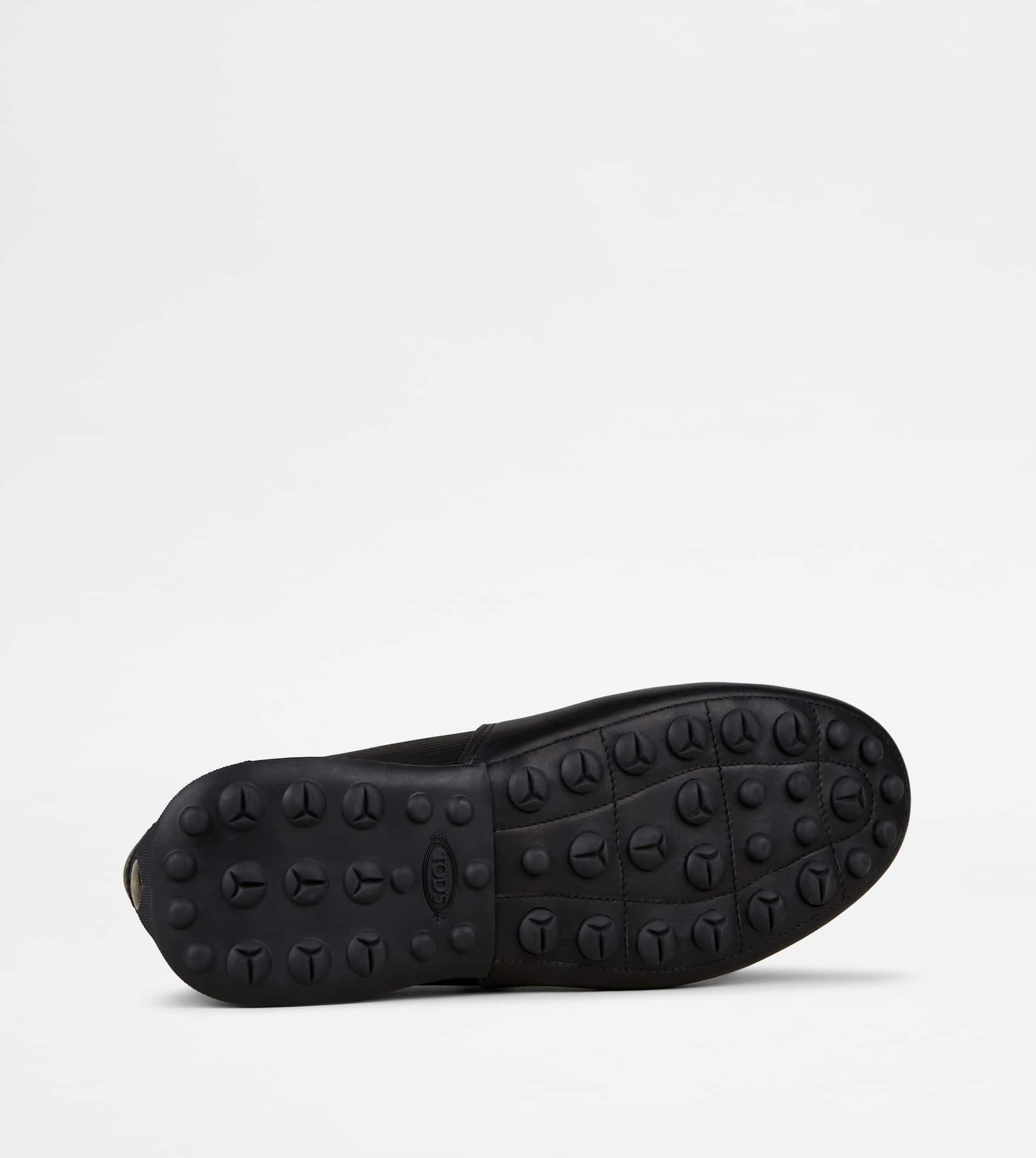 LOAFERS IN LEATHER - BLACK - 4
