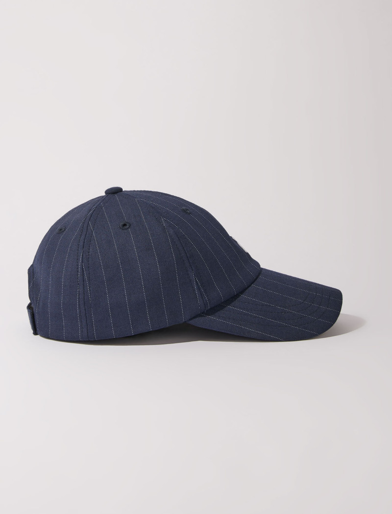 maje Striped cotton cap outlook