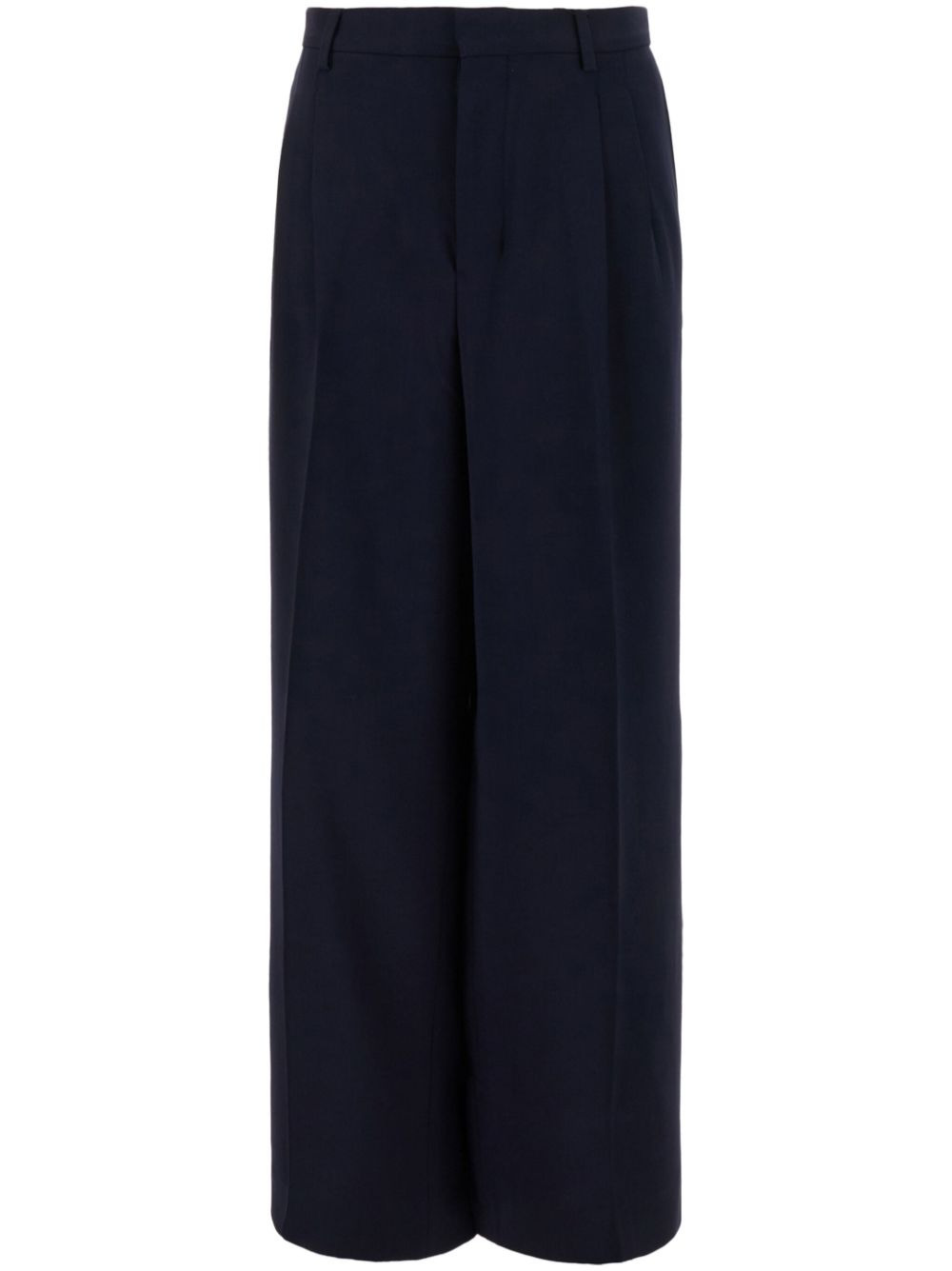 pleated wide-leg trousers - 1