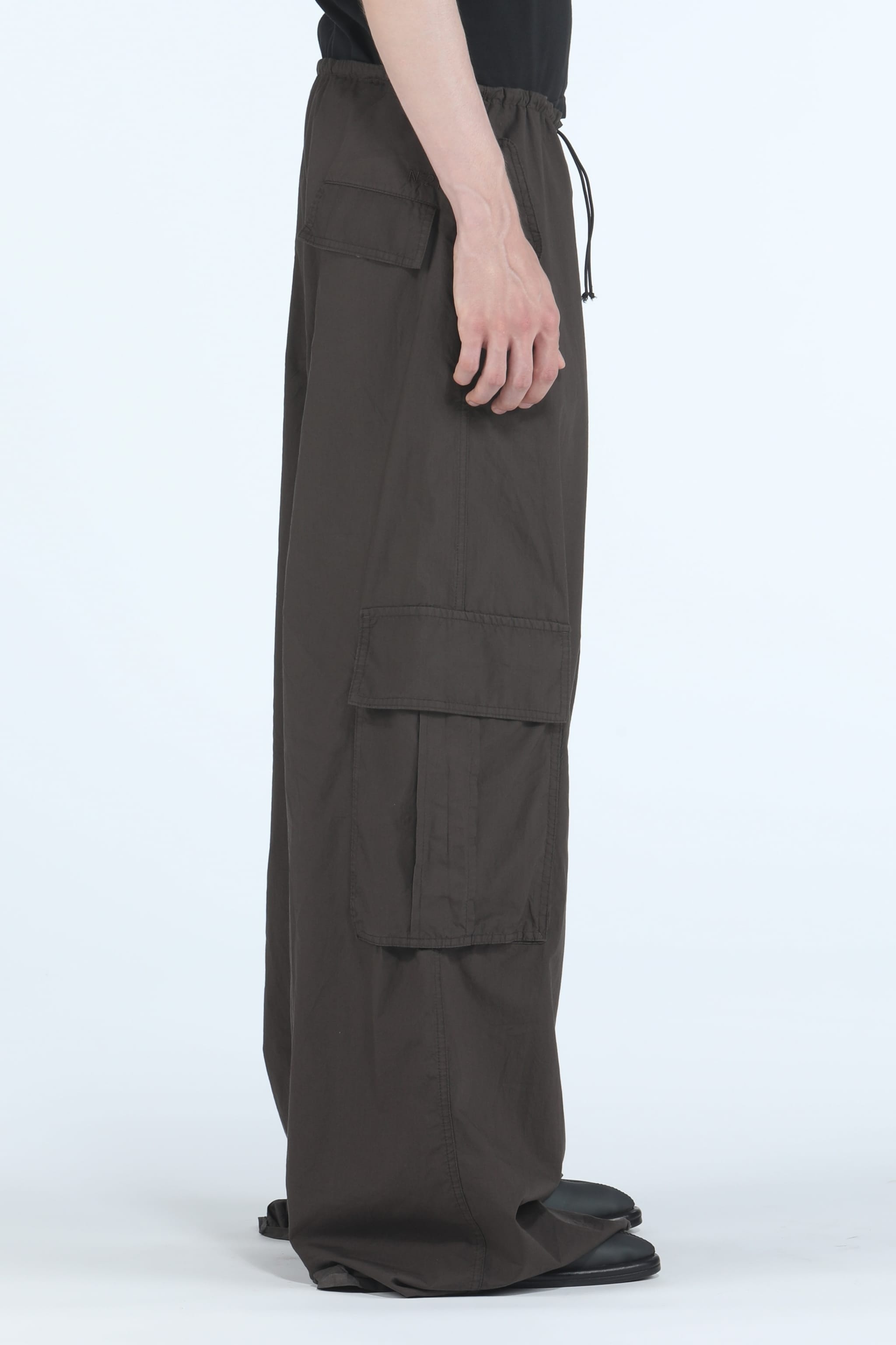 WIDE-LEG COTTON TROUSERS - 3