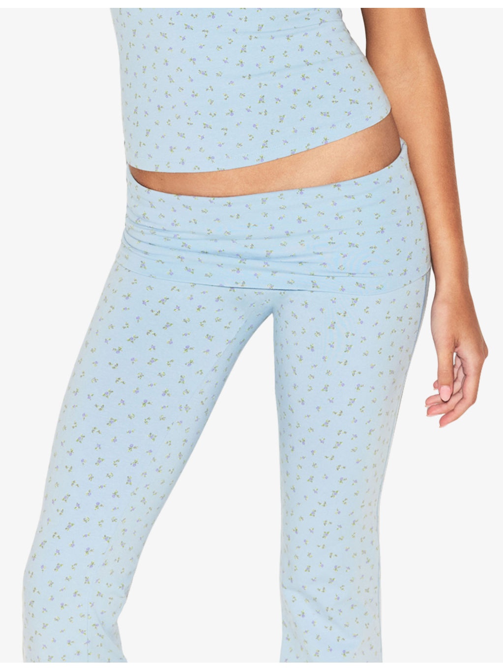 Foldover Lounge Cotton-Jersey Trousers - 3