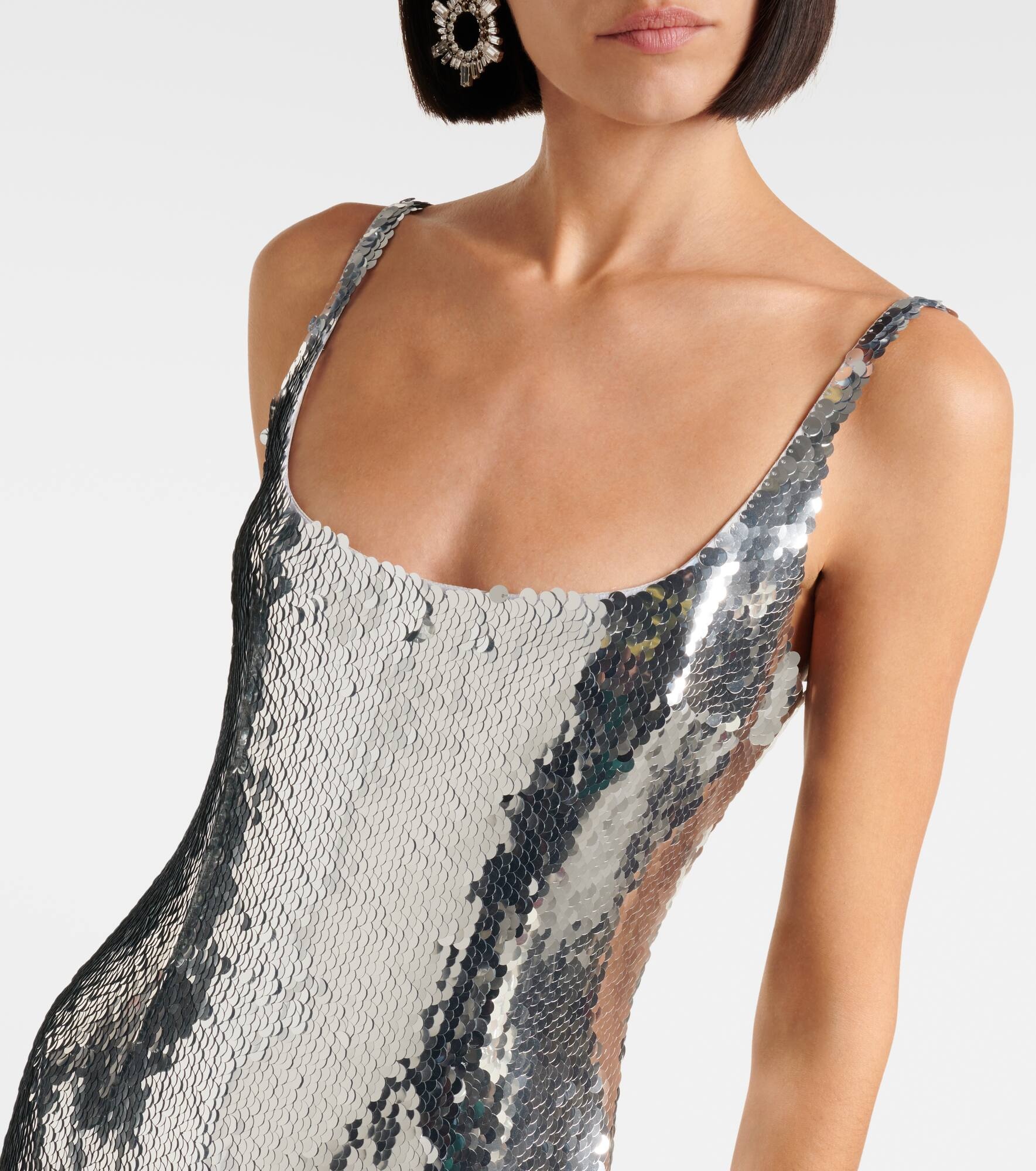 Sequined midi dress - 4