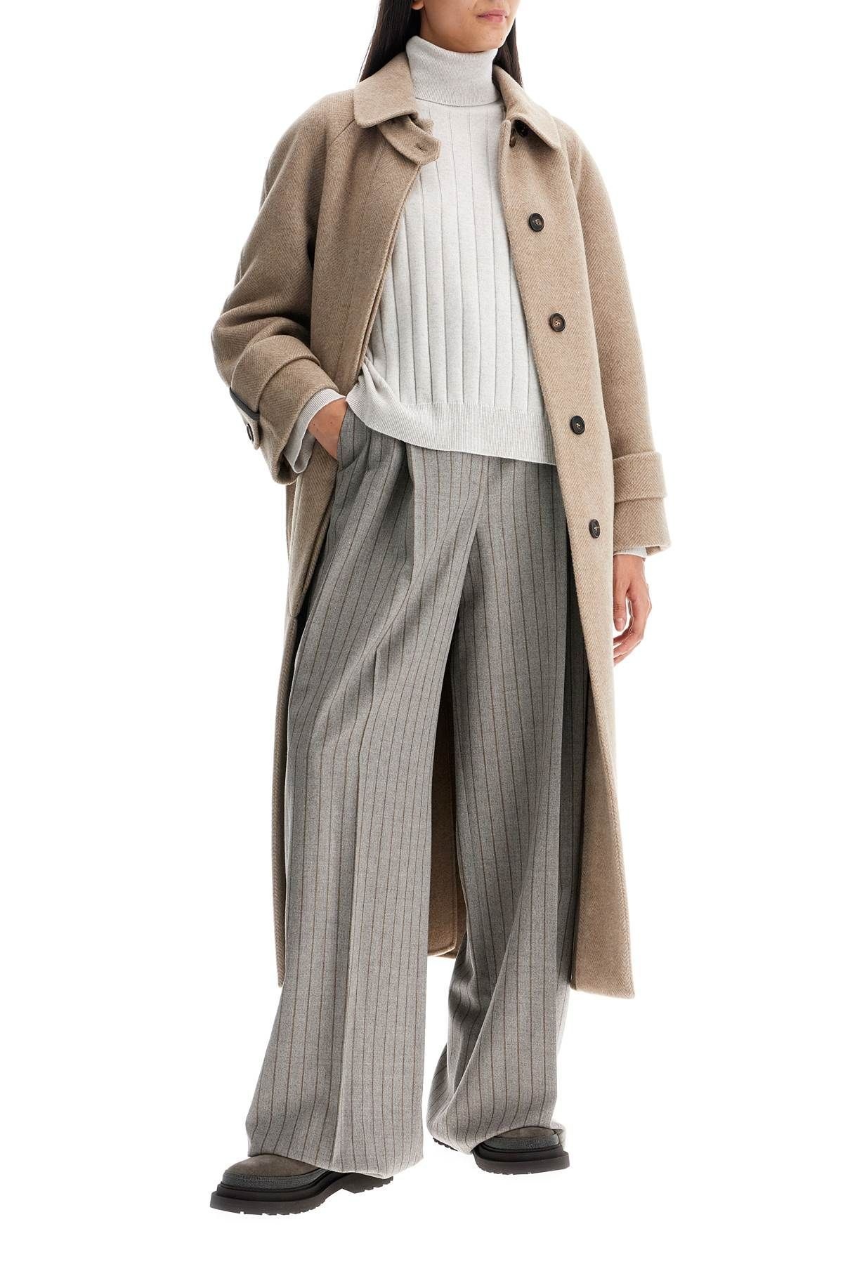 WOOL AND CASHMERE COAT WITH BELT - 2