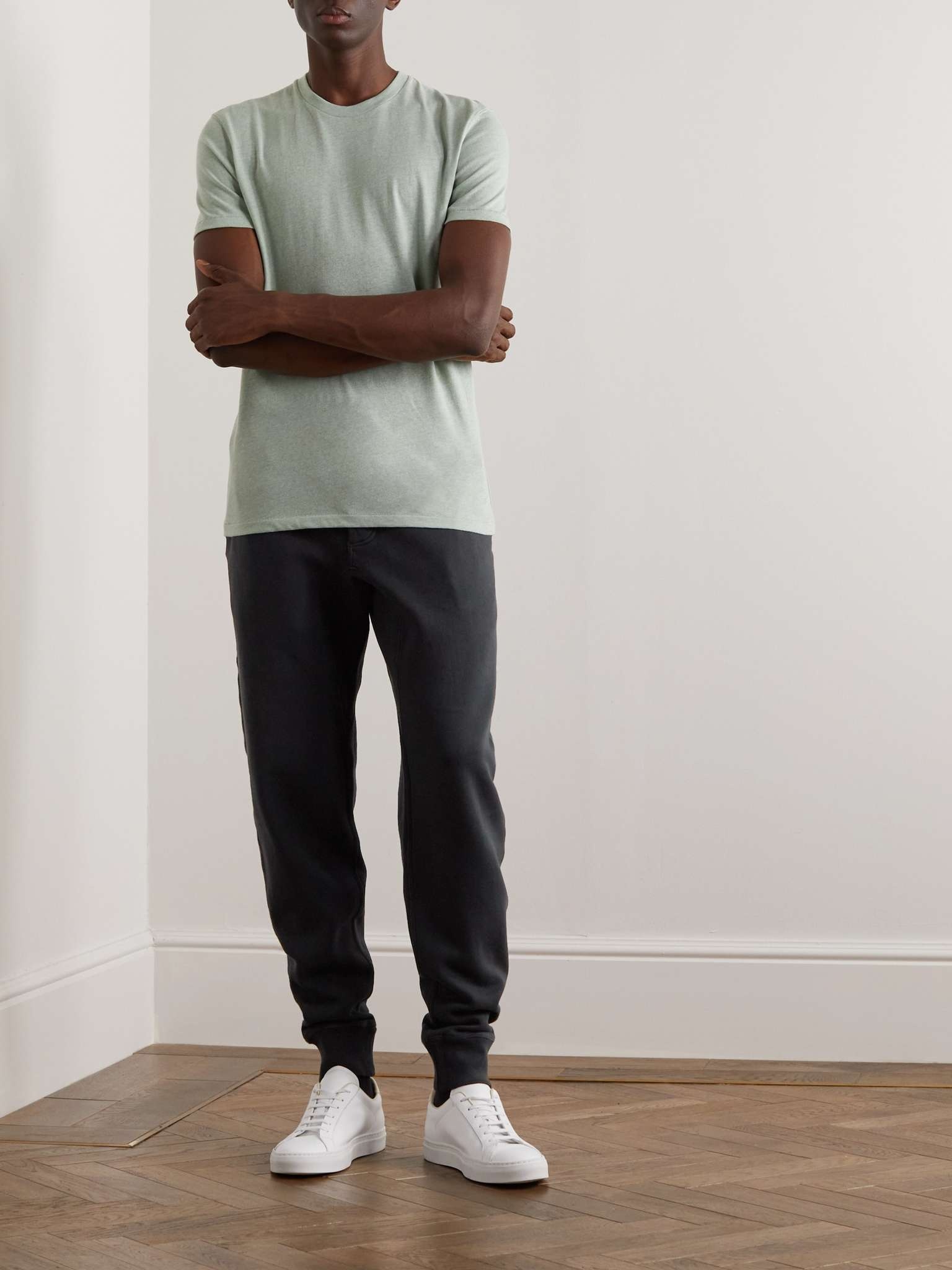 Tapered Garment-Dyed Cotton-Jersey Sweatpants - 2