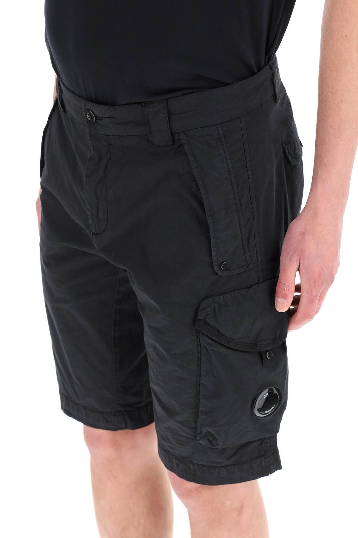 STRETCH SATEEN CARGO SHORTS - 5