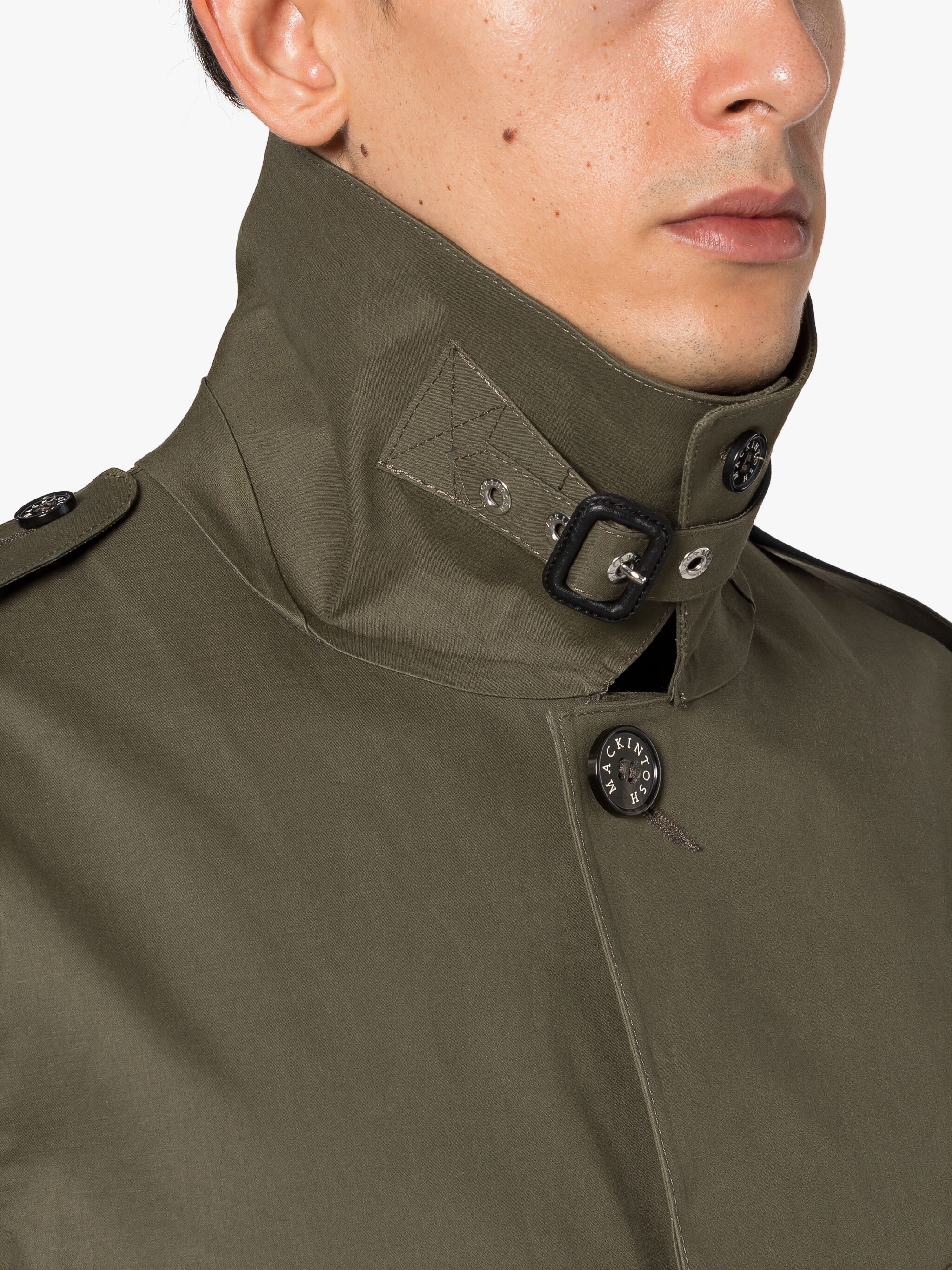 GILSTON GRAPE LEAF X BLACK BONDED COTTON COAT - 5