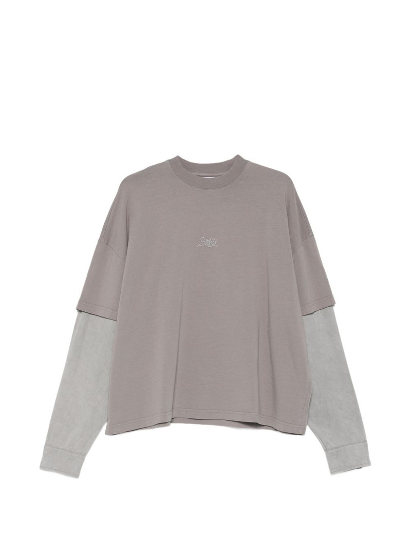 embroidered-logo T-shirt 1