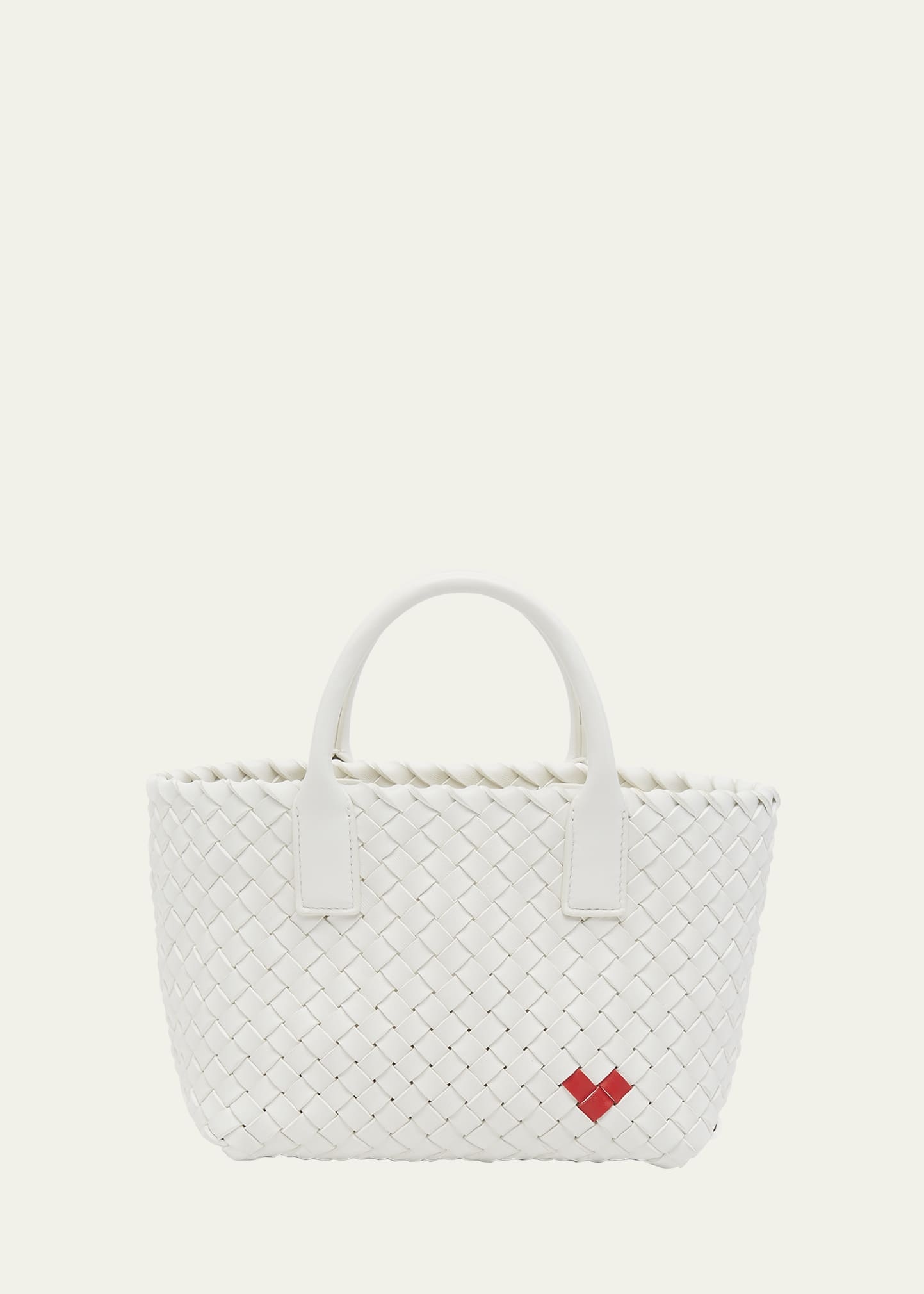 Cabat Mini Heart Leather Tote Bag - 1
