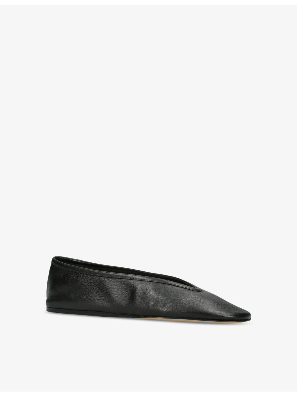 Luna pointed-toe leather pumps - 3
