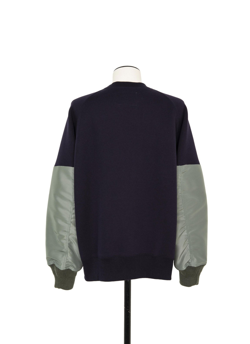 Nylon Twill x Sponge Sweat Pullover 4