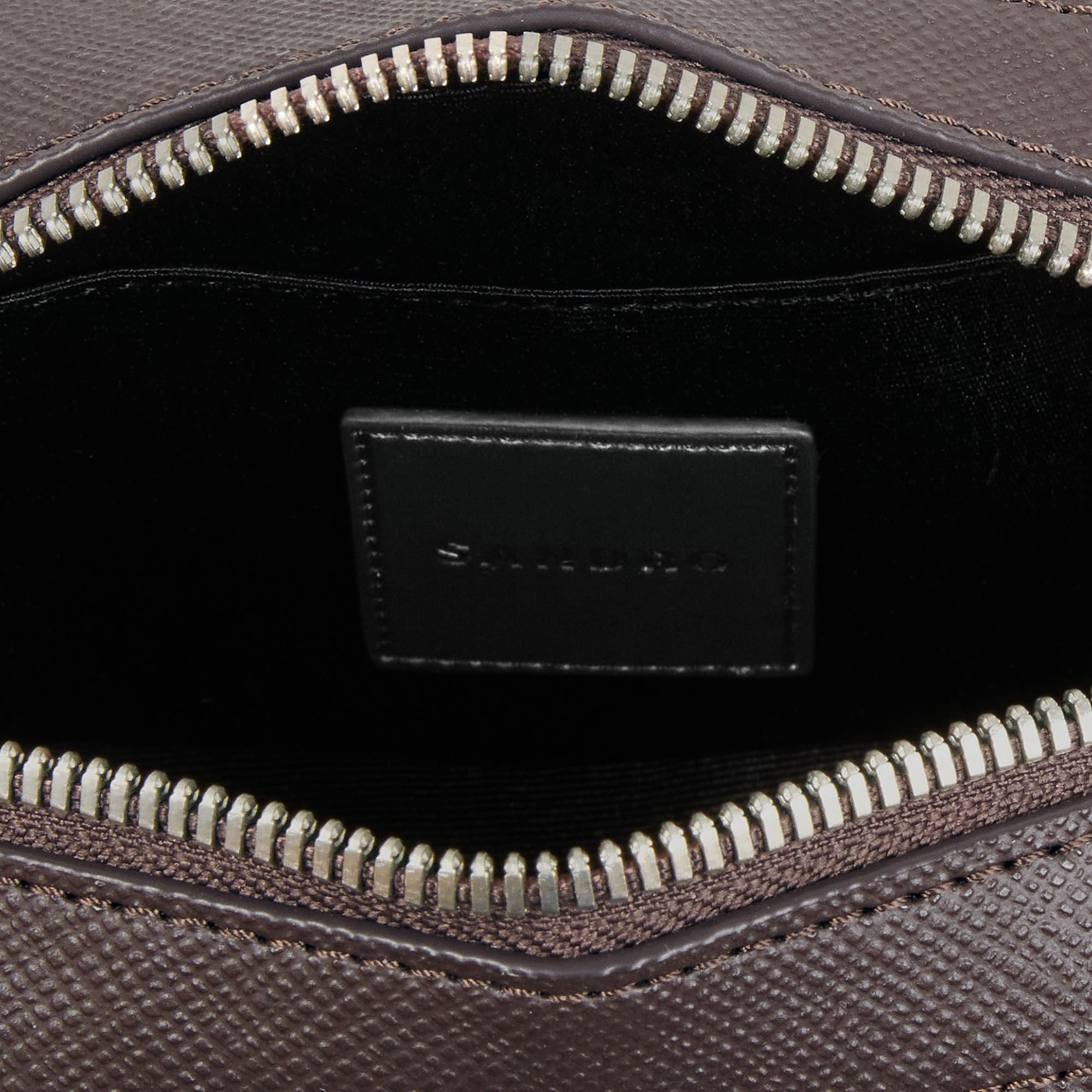 SMALL RECONSTITUTED LEATHER BAG - 8