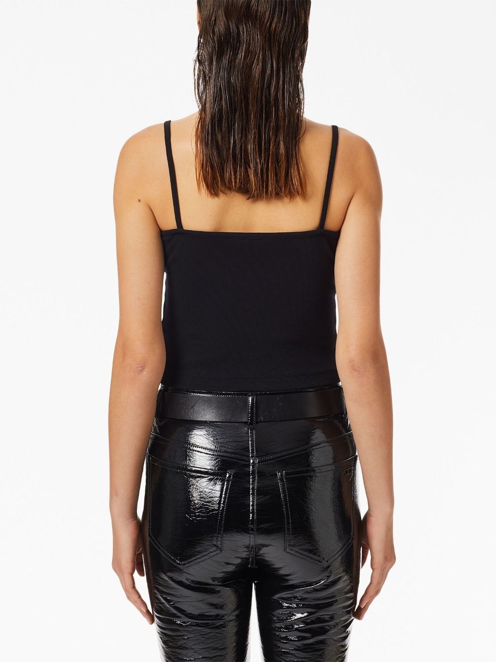 logo-patch sleeveless vest top - 4