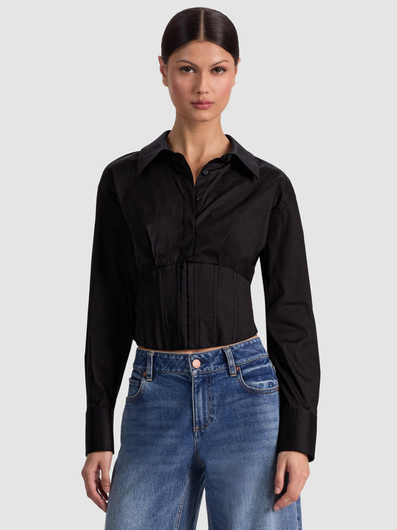 EDIE CORSET BUTTON DOWN 2