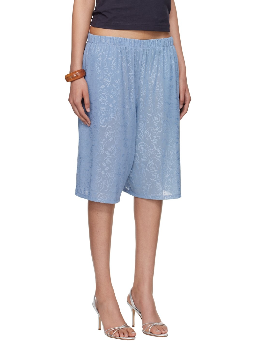 SSENSE Exclusive Blue Lace Basketball Shorts - 2