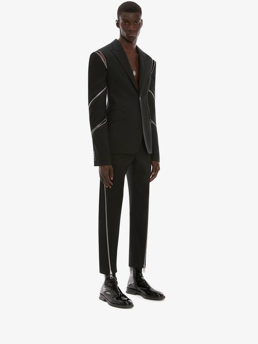 Spiral Zip Jacket in Black - 2