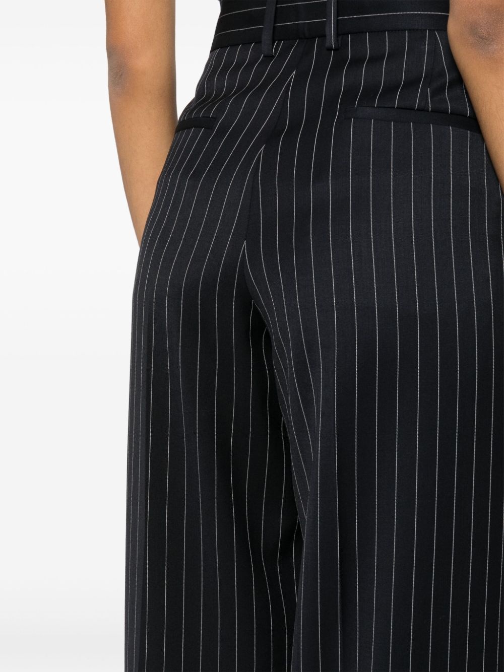 high-waist straight-leg trousers - 5