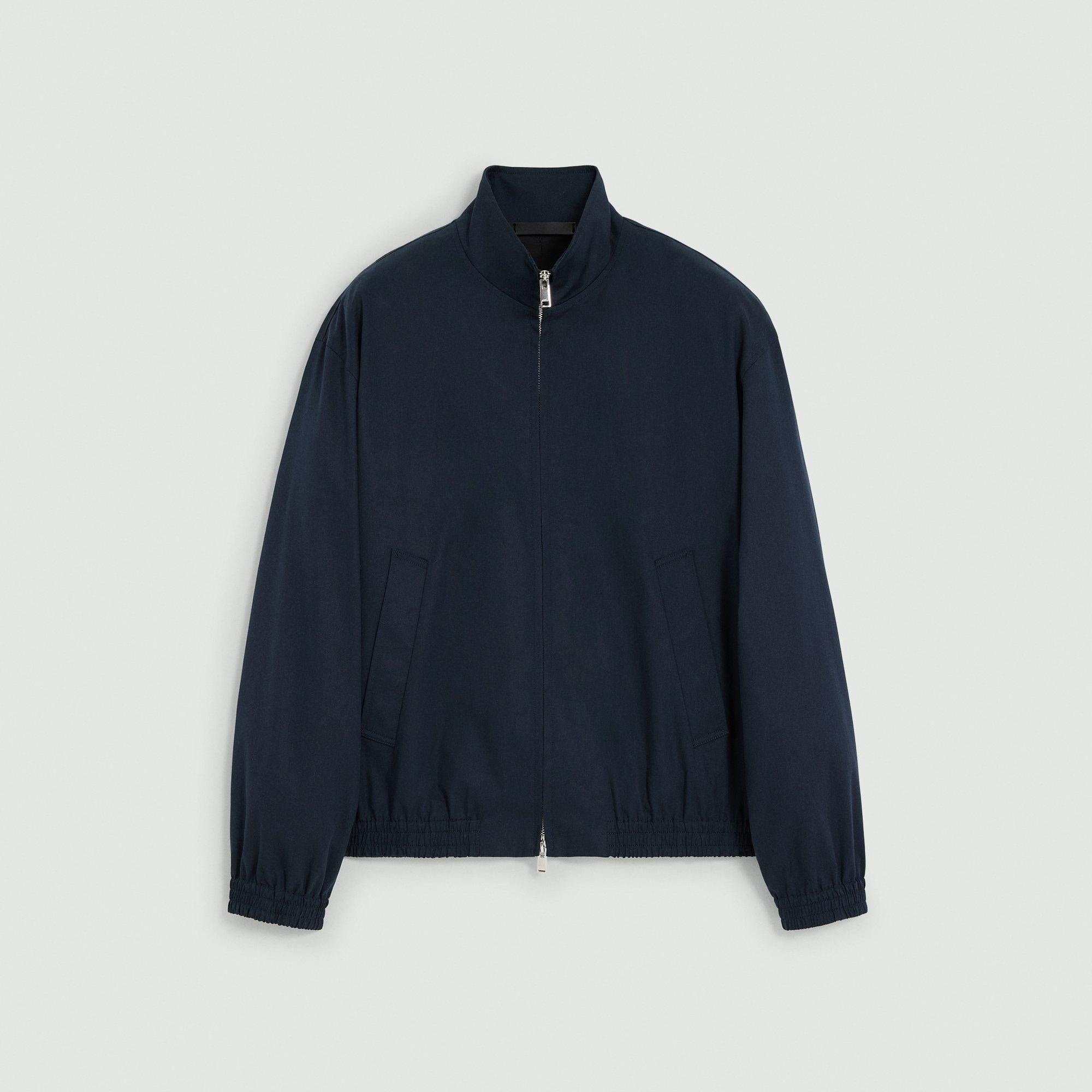 Stand Collar Jacket in Cotton-Blend Twill - 1