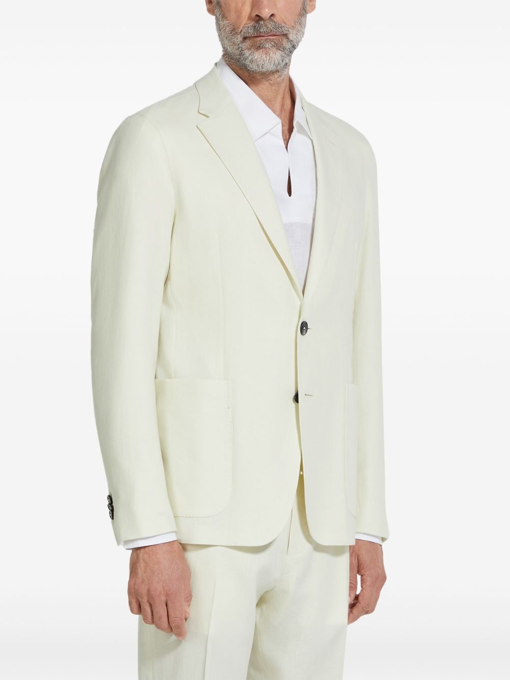 linen blazer - 3