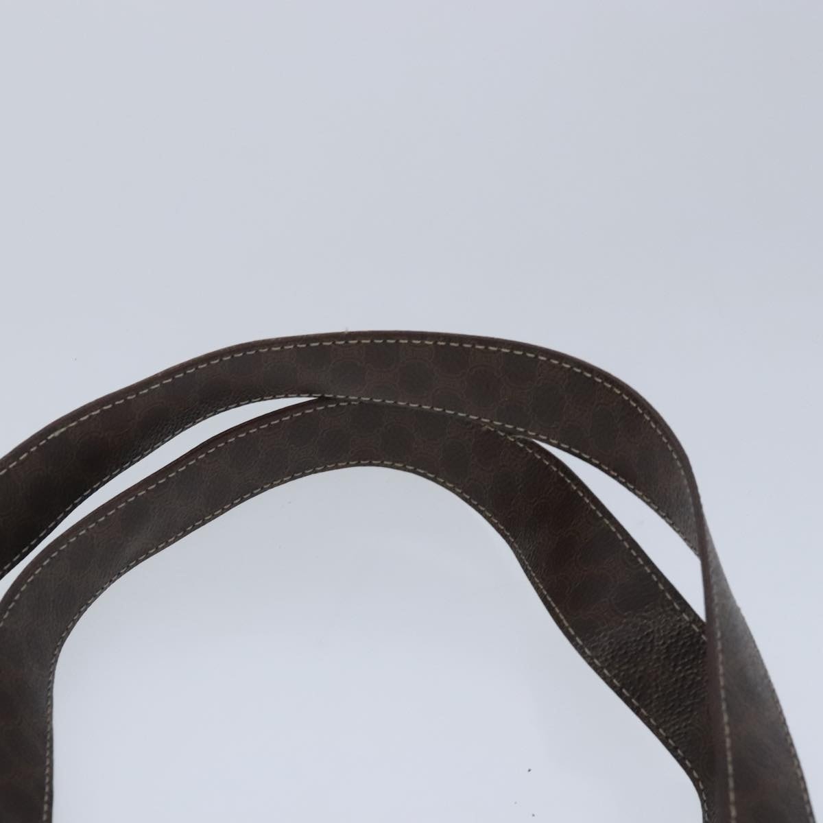 CELINE Macadam Canvas Shoulder Bag Pvc Leather Brown - 8