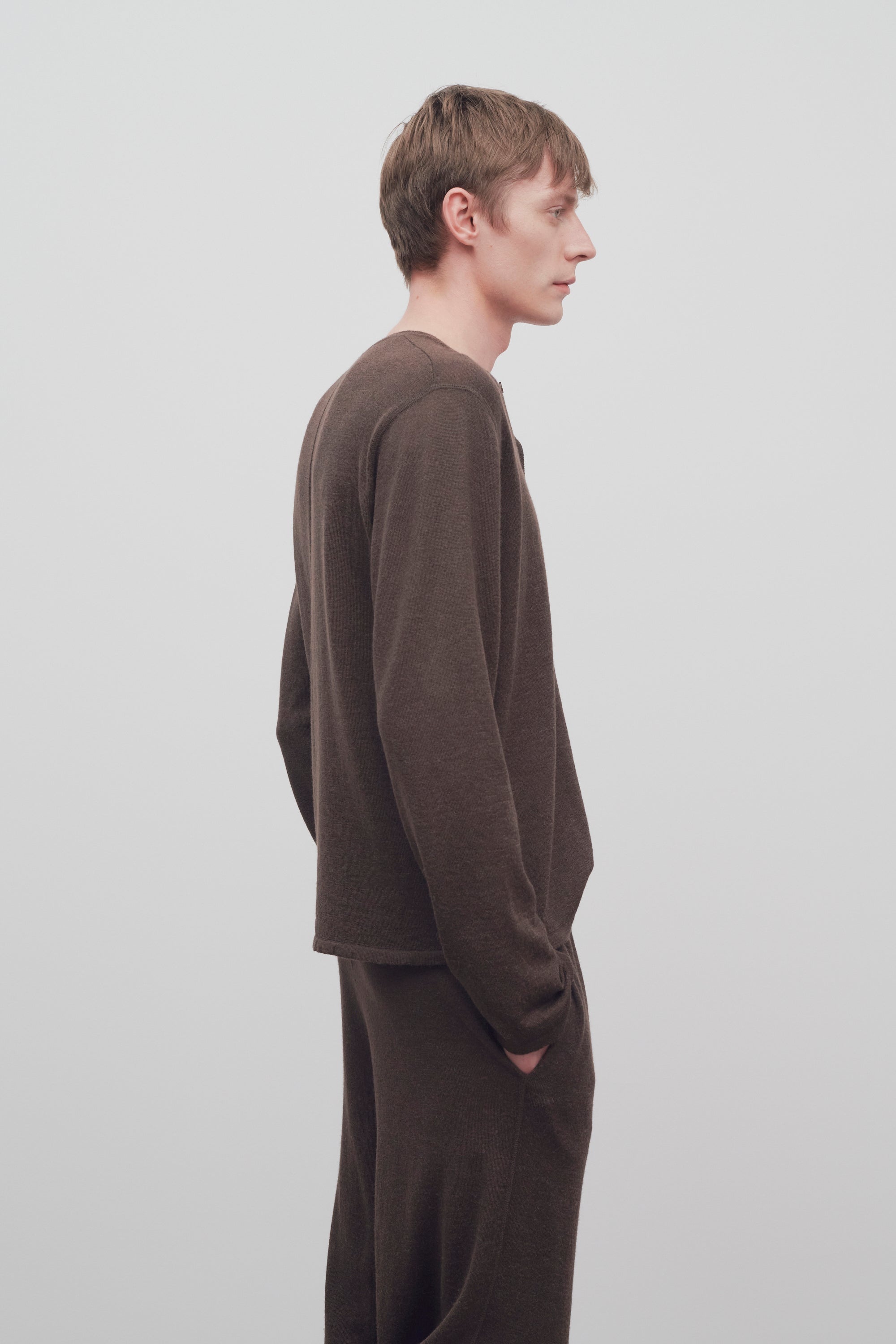 Ennio Top in Llama and Silk - 4