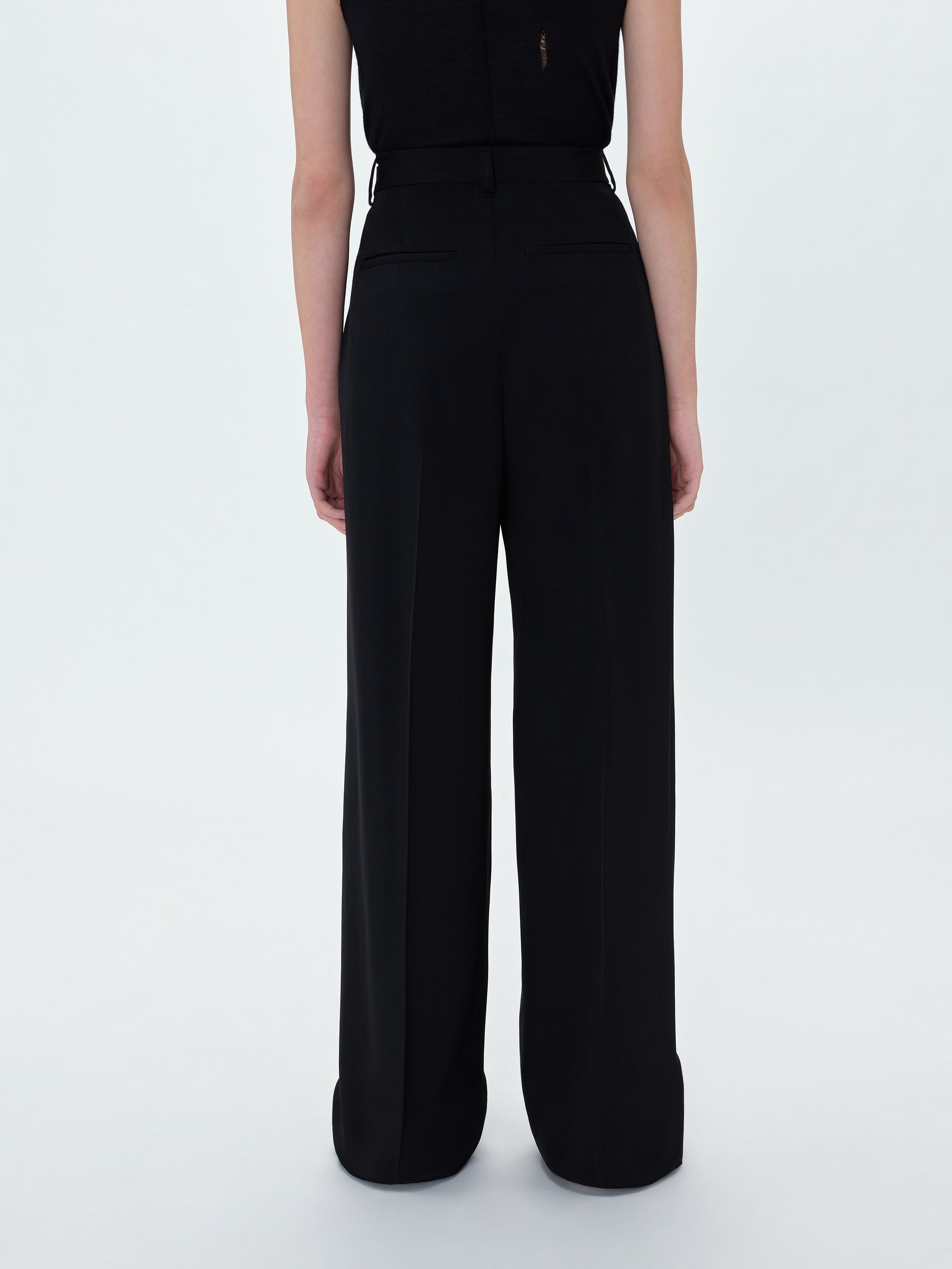 VISCOSE DOUBLE PLEATED TROUSERS - 6