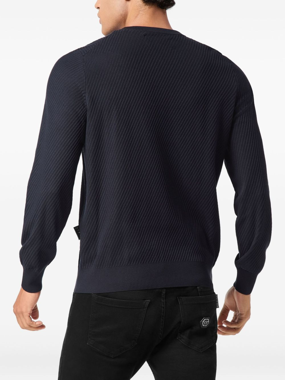ribbed logo-detail sweater - 3