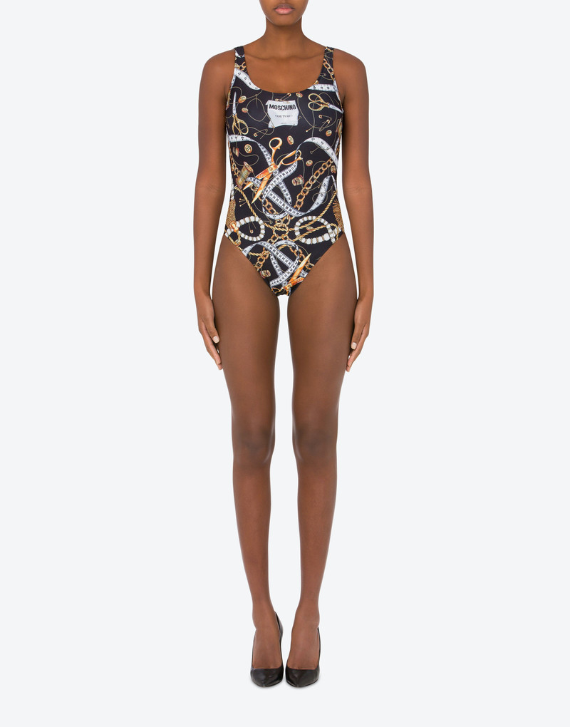 Moschino ALLOVER SARTORIAL ONE-PIECE SWIMSUIT outlook