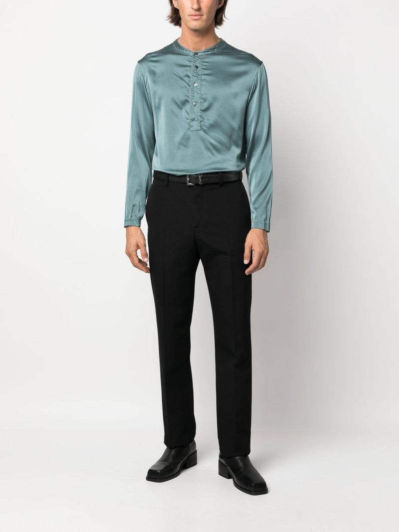 TOM FORD half-button silk shirt outlook