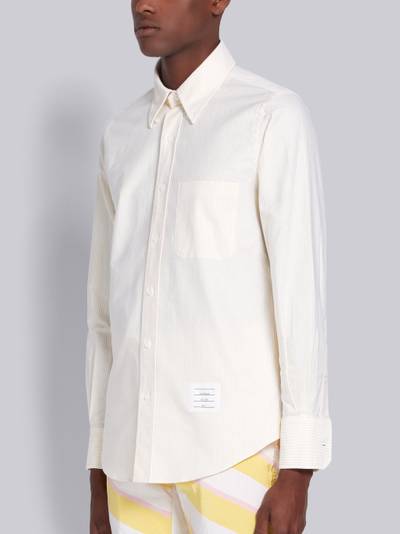 Thom Browne Yellow Oxford University Stripe Shirt outlook