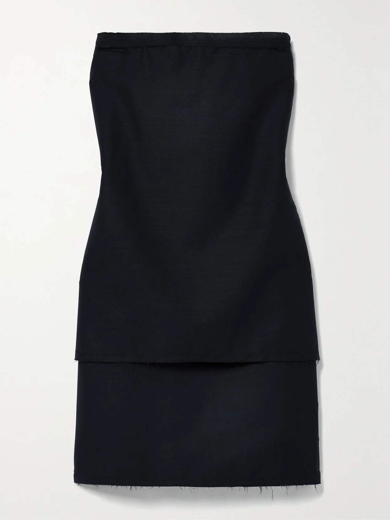 Bergliot Strapless Wool And Mohair-blend Mini Dress - 1