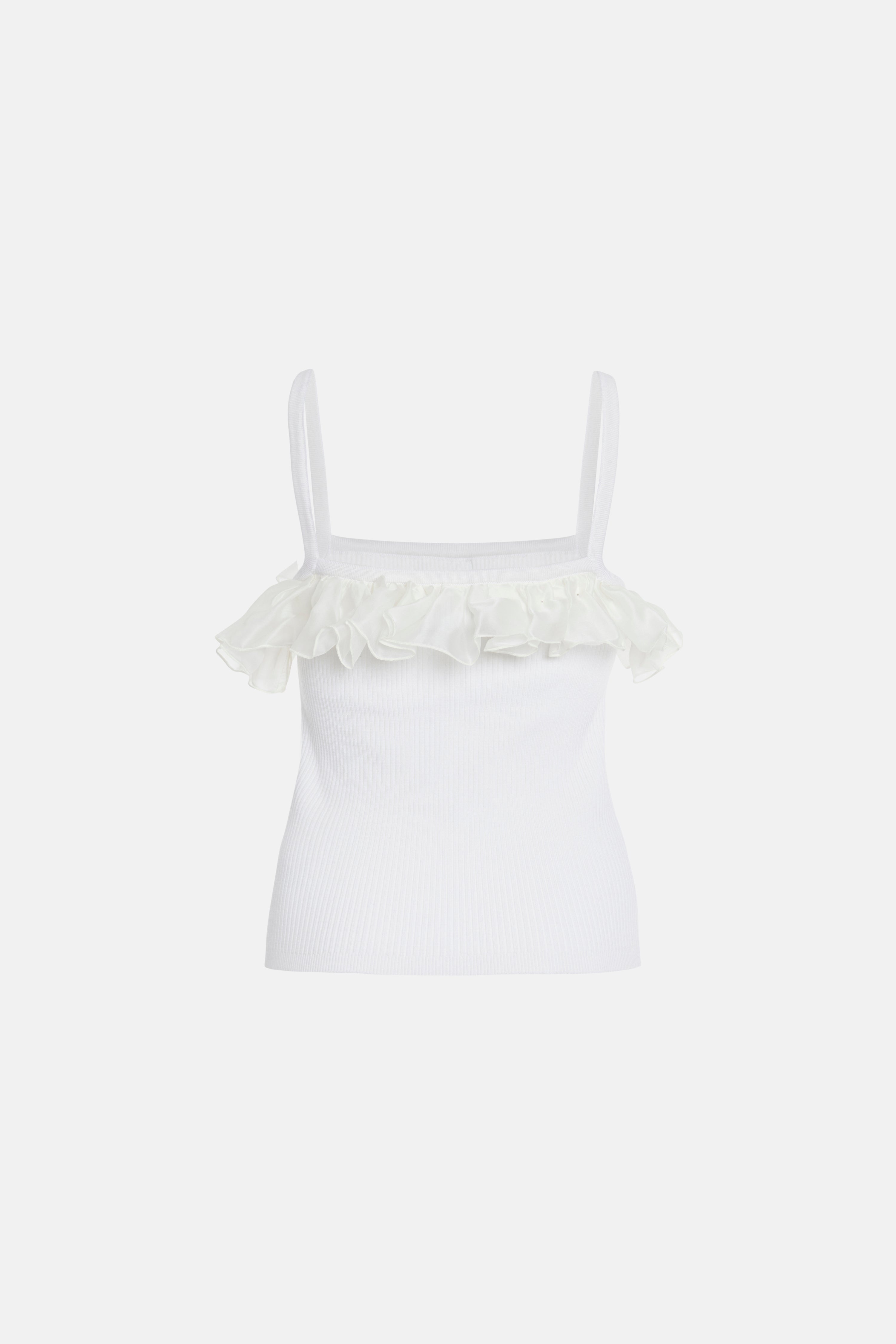 MERINO TOP WITH ORGANZA - 2