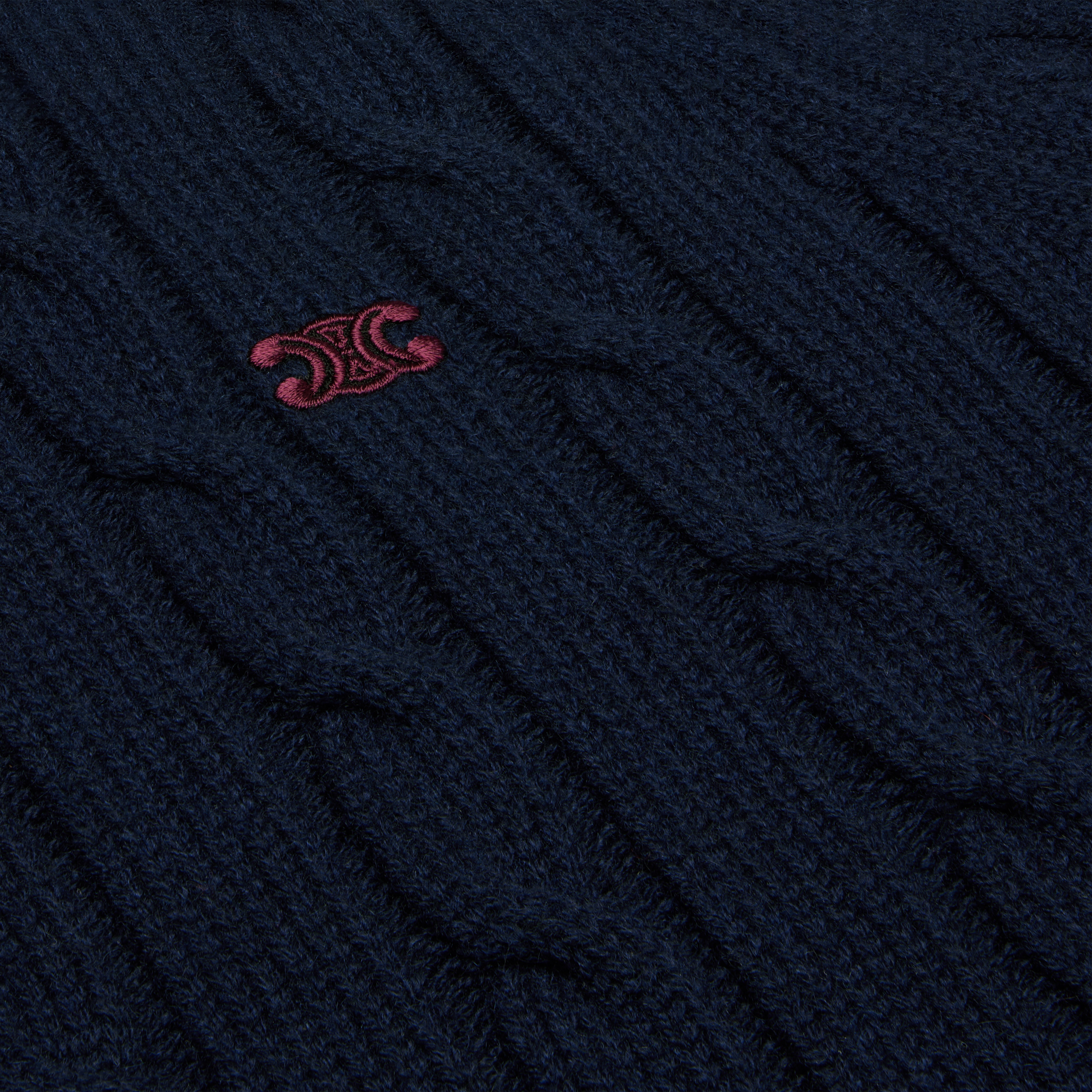 cable-knit triomphe cardigan in cashmere - 4